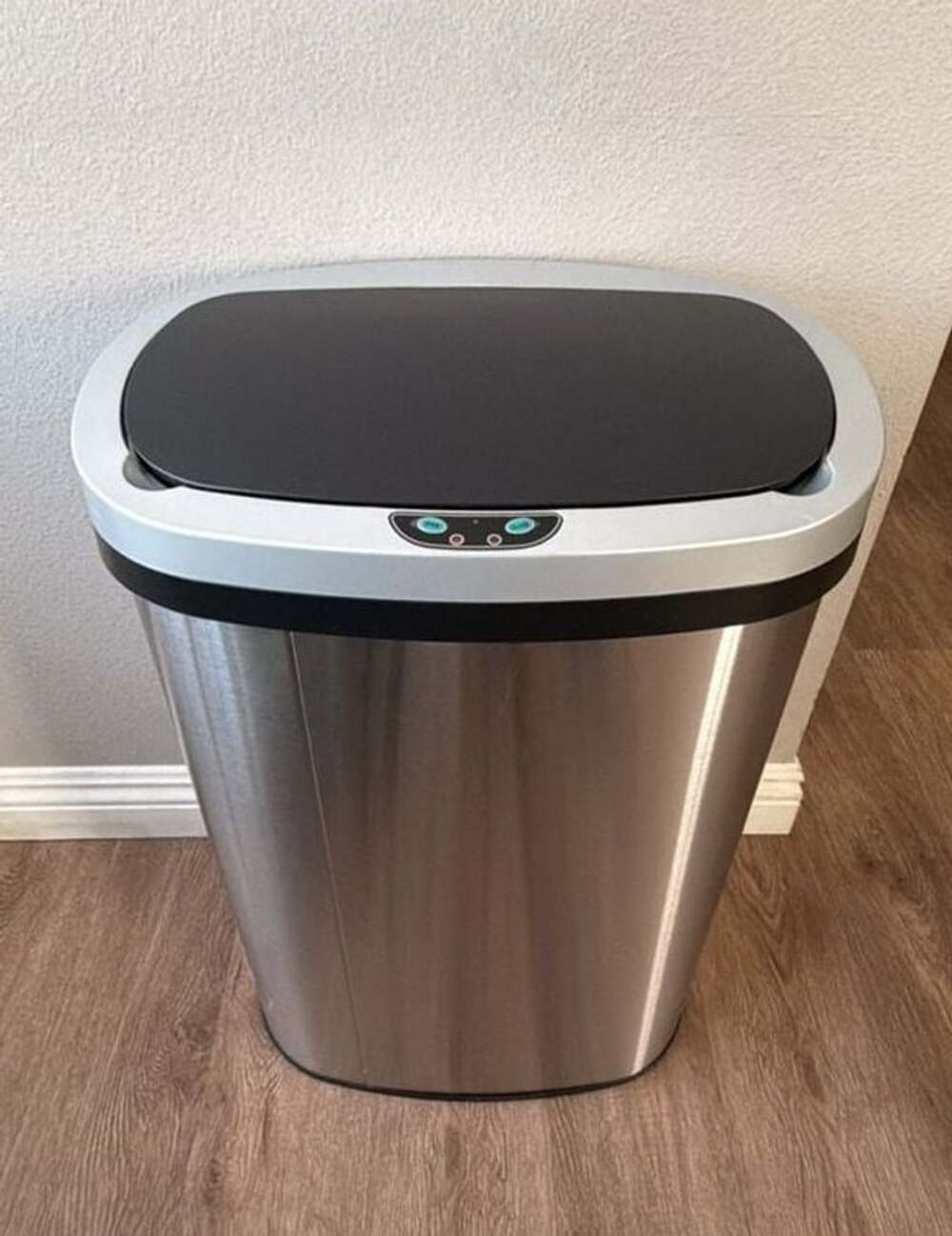 Nine Stars Automatic Kitchen Trash Can 13 Gallon Stainless Steel